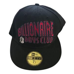 Billionaire Boys Club Hat New Era 7.5 Cap Black 100% Wool Y2K BBC Ice Cream